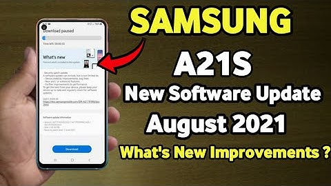 Samsung A21S : New Software Update | What