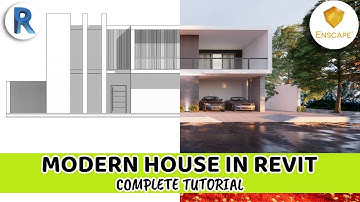 Revit Modern House Tutorial [Step-by-Step] | Stunning Visualizations with Enscape