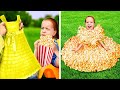 ПЛАТЬЕ ИЗ ПОПКОРНА! 🍿 || А вы творческий родитель? 👨‍👩‍👦 Лайфхаки и советы со сладостями