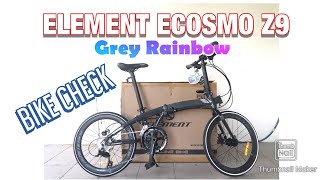 Bike Check Element Ecosmo Z9 2020 grey rainbow