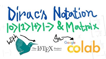 How to Write Matrix & Dirac