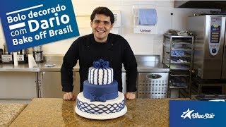 Bolo decorado com Dario Bake off Brasil