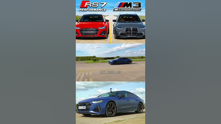 BMW M3 Touring VS Audi RS7 Performance DragRace #shorts #youtubeshorts