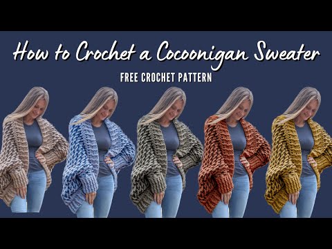 Crochet Cocoon Sweater Free Pattern