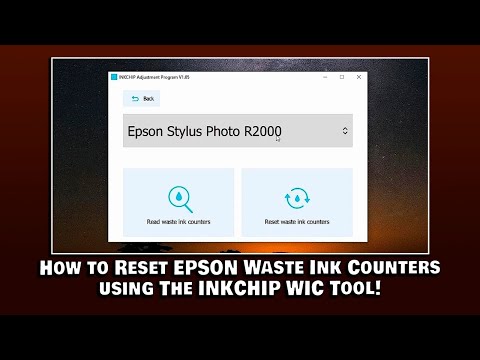 video How to Reset EPSON Waste Ink Counters using The INKCHIP WIC Tool!