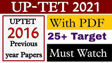 EVS Previous year Paper 2016 / Must watch