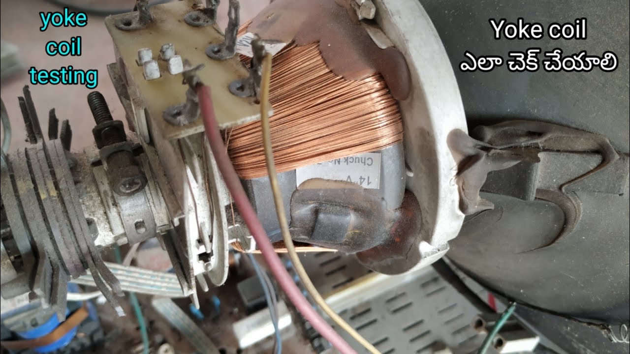 How to check yoke coil crt tv yoke coil testing in telugu YouTube