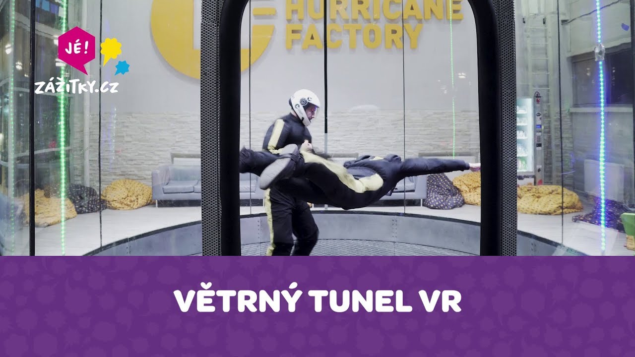 EXKLUZIVNĚ! Větrný tunel VR (létání ve virtuální realitě) [Zážitky.cz]
