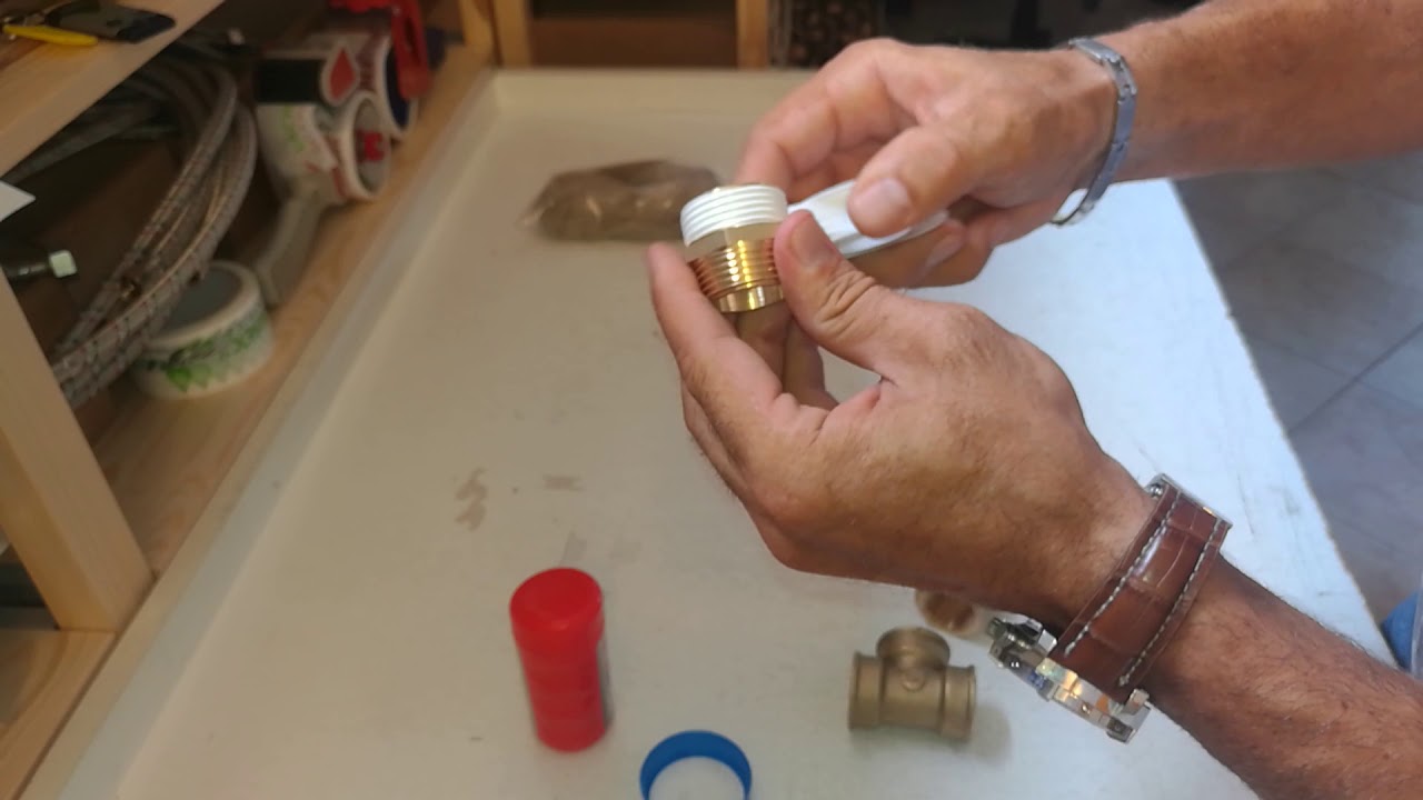 Montáž mosazných instalačních tvarovek