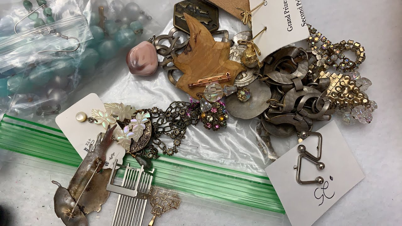 Vintage Jewelry Yard Sale Haul YouTube