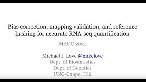 Bias correction and reference hashing for accurate RNA-seq quantification