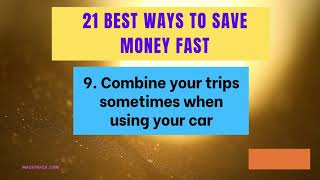21 Best Ways To Save Money Fast | Tricks That Save A Lot of Money Fast screenshot 5