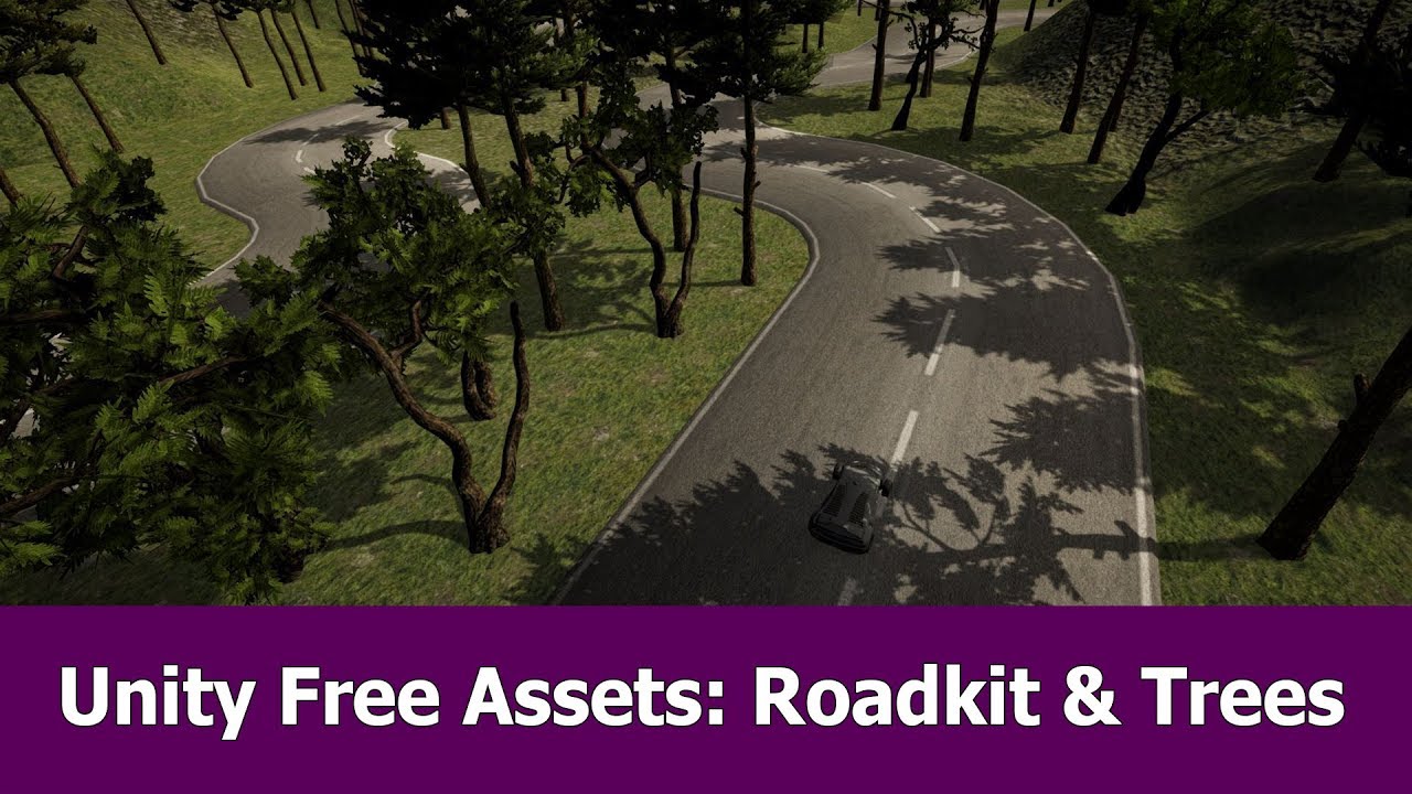 Free Unity Assets Review: Road kit and Trees JayAnAm - Tutorials 3D models