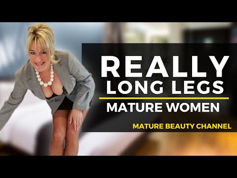 Natural Older Women Over 50 with Really Long Legs / Top 10 Mature Women