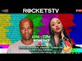 Rocketstv live with special guest thando thabethe  guest dj franky