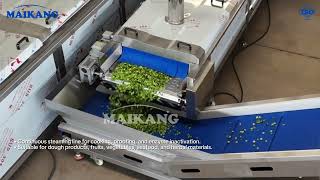 A tunnel steaming line supports continuous steam cooking for food processing. #steamcooking