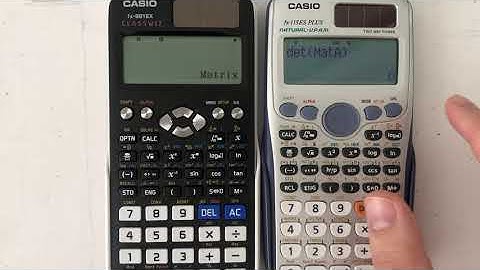 Operaciones con MATRICES utilizando dos modelos diferentes de calculadoras marca CASIO.