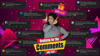 Replying To The Comments For July 2021 | Hema's Diary