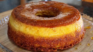 Receita de Bolo Pudim de Laranja | Super Fácil e Delicioso