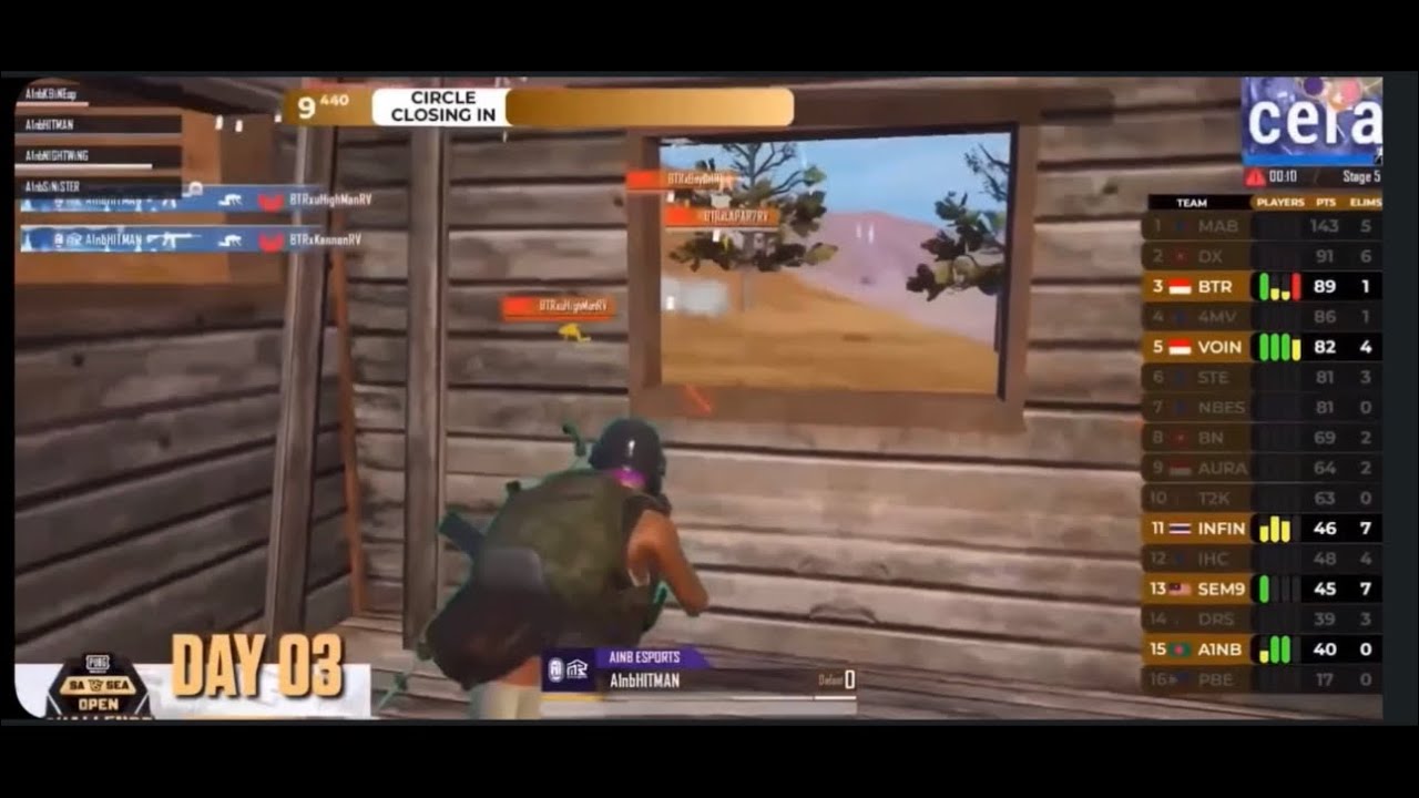 A1nbHitman 1v3 BTR🔥|A1 vs BTR intense fight