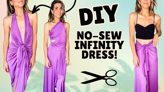 NO-SEW Infinity Dress (SCISSORS ONLY) | DIY w/ Orly Shani