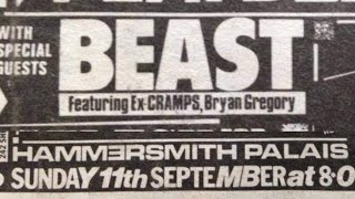 The Beast - Hammersmith Palais, London, UK, 11 Sep 1983 VIDEO LIVE CONCERT TV BROADCAST (The Cramps)