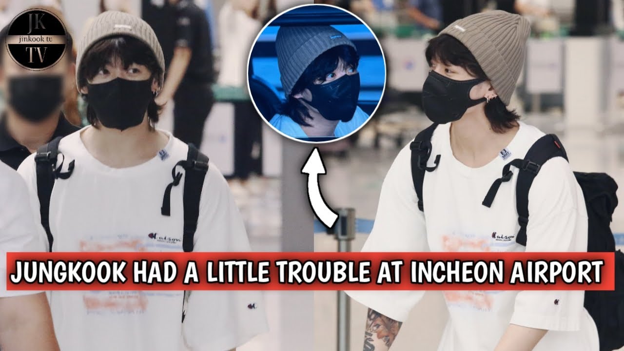 BTS NEWS ! Like an angel this is how Jungkook BTS dealt with the dangerous  crowd at Incheon Airport 