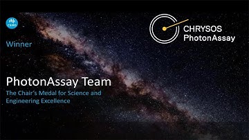 The Chrysos PhotonAssayᵀᴹ team wins the 2021 CSIRO Chair