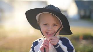 Best Sun Hats for Toddlers that hate hats - SwimZip Wide Brim UPF 50+ sun hat. As seen on Shark Tank