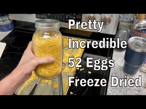 Freeze Dried Eggs Part 2 With the Harvest Right Freeze Dryer.  Impressive!