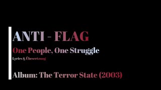 Anti-Flag - One People, One Struggle [LYRICS &amp; Übersetzung)