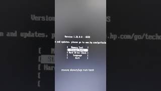 HP check error hardware Run diagnostic