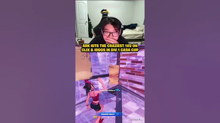 Ark hits the craziest 1v2 on clix and higgs in div 1 cash cup  #fortnite #fortnitecompetitive
