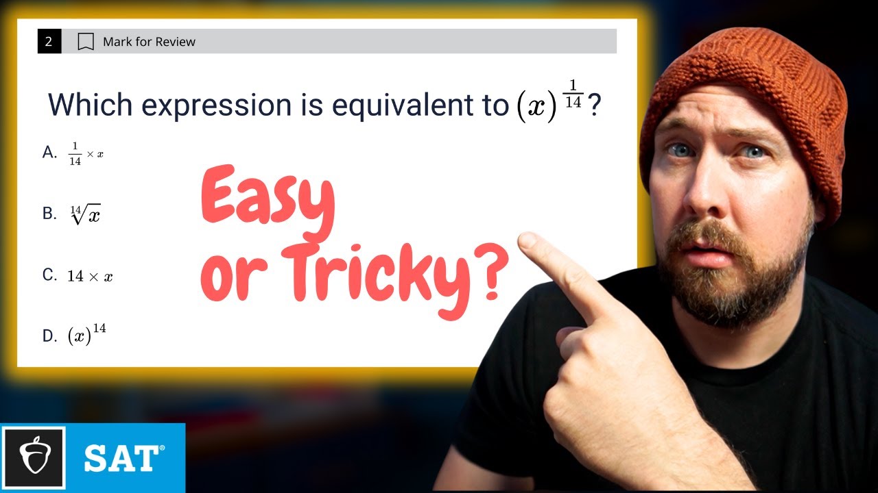 Сможете ли вы это решить? (РЕАЛЬНЫЙ ВОПРОС SAT ПО МАТЕМАТИЧЕСКИМ МАТЕРИАЛАМ)