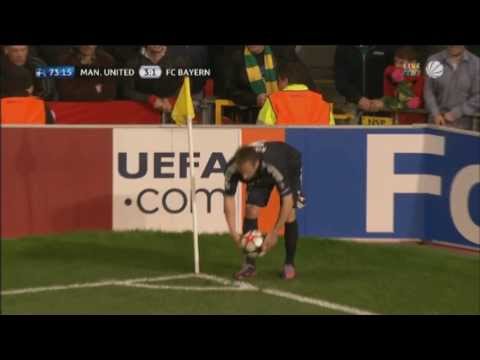 Arjen Robben's fantastic volley kick against ManUtd.