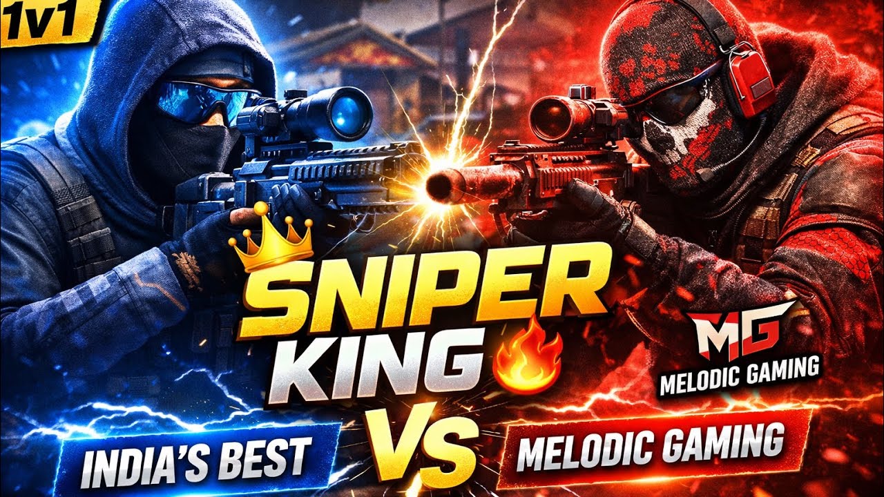 “Melodic Gaming vs India’s Deadliest Sniper 😈🎯”