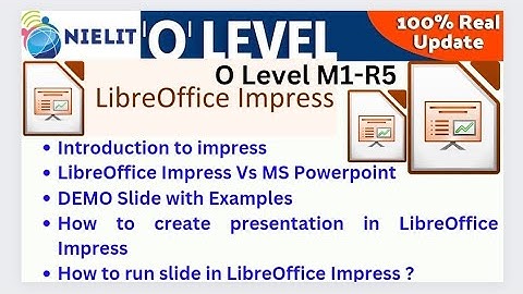 Olevel M1R5 LibreOffice Impress Full Detailed Video in one class | Libreoffice Impress Vs Powerpoint