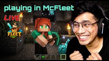 playing in mcfleet server live  || mcfleet  ⁨@GamerFleet⁩  #mcfleet
