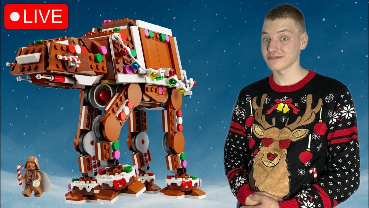 Building the LEGO Gingerbread AT-AT LIVE…