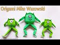 Origami Mike Wazowski || paper Monster university character