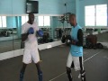 SwitcH and Moose sparring in St. Kitts - oracle MMA