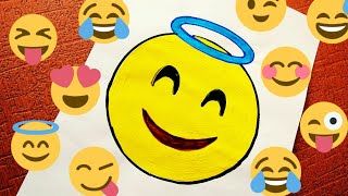 Como dibujar un emoji paso a paso 6 | How to draw an emoji 6 | dibujo de un emoji 6 | emoji dibujos @rajkotbusinessbooster4201