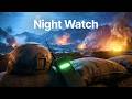 Distant War Ambience For Sleep Desert Night Outpost Radio Chatter Artillery Sounds 