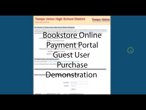 TUHSD Online Bookstore Purchase Demonstration for Guest Users