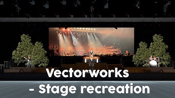 Vectorworks - stagedesign - Recreating Jacob collier stage