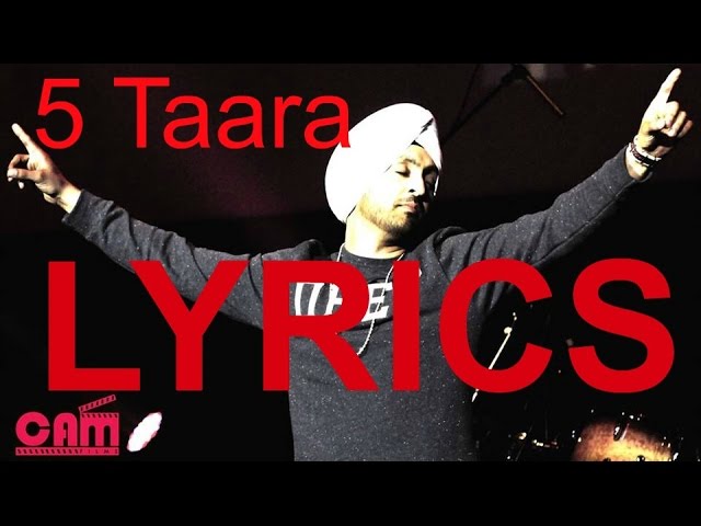 5 Taara (Full Song) - Diljit Dosanjh | LYRICS 2015