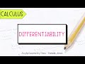Differentiability | Calculus Lesson