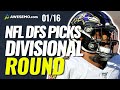 NFL DFS PICKS: THREE HOURS OF DIVISIONAL ROUND COVERAGE DRAFTKINGS & FANDUEL DAILY FANTASY 1/16