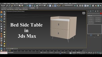 Bed Side Table in 3d Max | Side Table Modeling in 3ds Max | Side Table Design in 3d Max