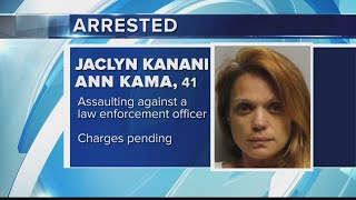 Hilo woman arrested after allegedly hitting police vehicle